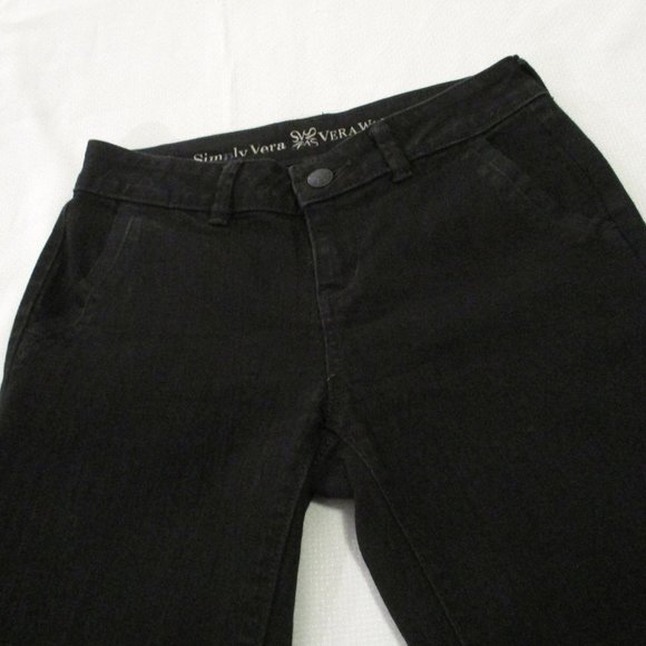ππ SIMPLY VERA β VINTAGE VERA WANG BLACK JEANS β SIZE 2 β NWOT ππ - Picture 10 of 16